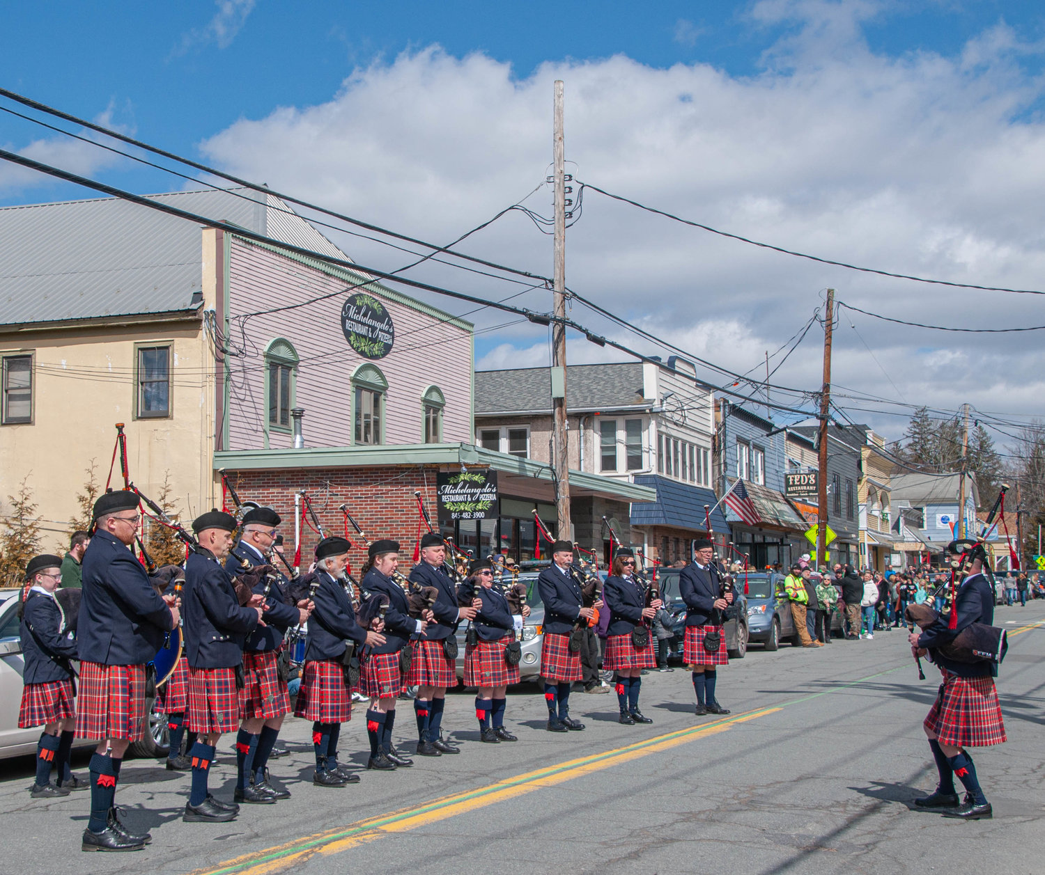I photographed the heck out of the kids, the floats  and the oh-so-fantastic Firefighter McPadden Pipes and Drums Corps from Goshen, NY, so be sure to check out the pics on our Facebook page.